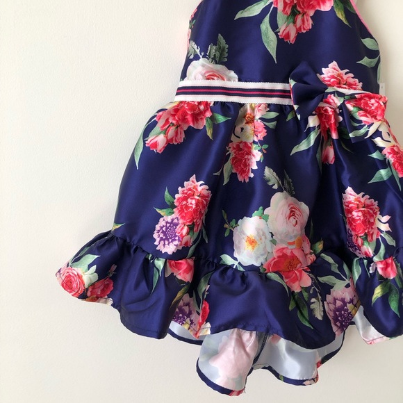 TAHARI Girls floral dress 2T Spring Formal Wedding Easter Church dress NEW - Picture 10 of 16